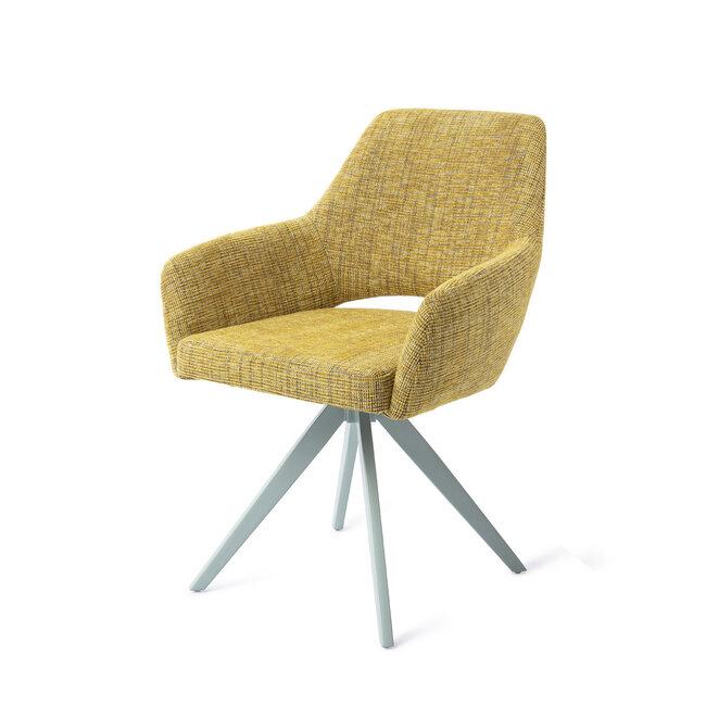 Jesper Home Yanai Lemon Lines Eetkamerstoel - Turn Mint