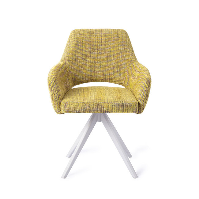 Jesper Home Yanai Lemon Lines Eetkamerstoel - Turn White