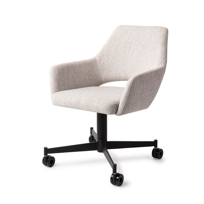 Jesper Home Yanai Pigeon Eetkamerstoel - Caster Black