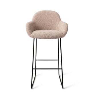 Jesper Home Kushi Stone Haze Barkruk (H) - Bar Slide Black