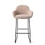Jesper Home Kushi Stone Haze Barkruk (H) - Bar Slide Black
