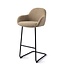 Jesper Home Kushi Moss Meadow Barkruk (H) - Bar Arch Black