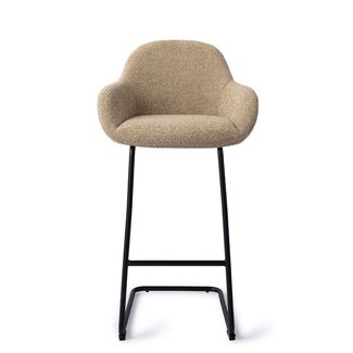 Jesper Home Kushi Moss Meadow Barkruk (H) - Bar Arch Black