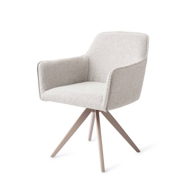 Jesper Home Hofu Checkers Charm Eetkamerstoel - Turn Beige