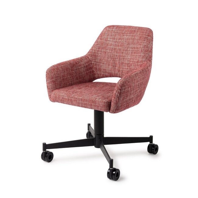 Jesper Home Yanai Berry Bars Eetkamerstoel - Caster Black