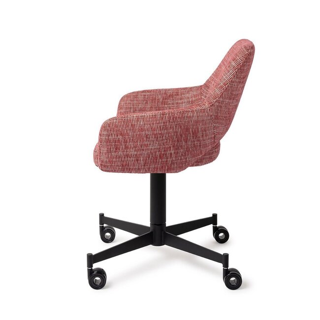 Jesper Home Yanai Berry Bars Eetkamerstoel - Caster Black