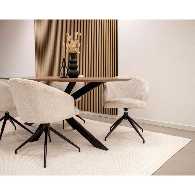 Kick Collection Eetkamerstoel Merle - Champagne