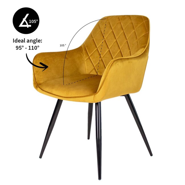 Kick Collection Eetkamerstoel Monza - Goud