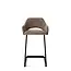 Jesper Home Yanai Checked Chestnut  Barkruk - Arch Black (L)