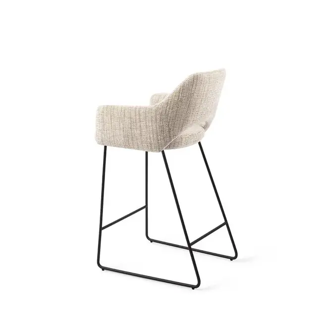 Jesper Home Yanai Caramel Grid  Barkruk - Slide Black (L)