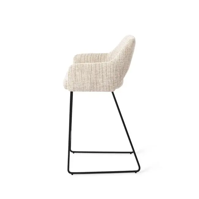 Jesper Home Yanai Caramel Grid  Barkruk - Slide Black (L)