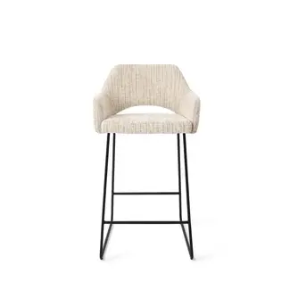 Jesper Home Yanai Caramel Grid Barkruk - Slide Black (L)