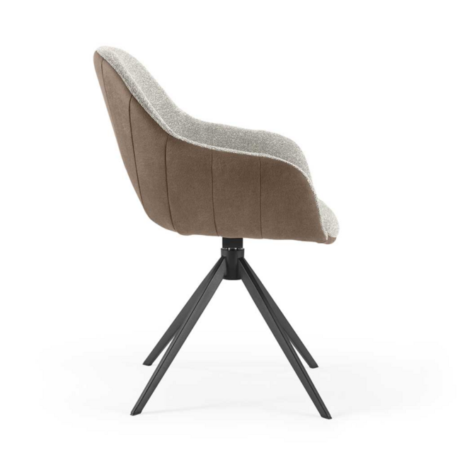 Geen Eetkamerstoel Modena - Sneak Naturel 01 x Bull Brown 15