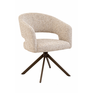 Eetkamerstoel Tokyo  | Be Trendy Cream 11 - Turn Venus Anodic Brown