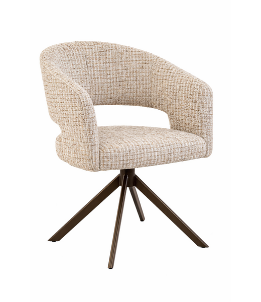 Eetkamerstoel Tokyo  | Be Trendy Cream 11 - Turn Venus Anodic Brown