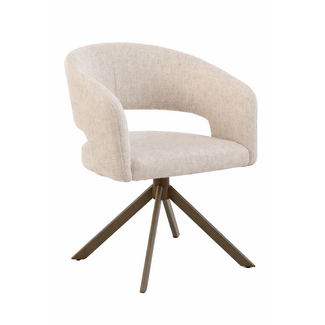 Eetkamerstoel Tokyo  | Tyler cream 11 - Turn Venus Anodic Brown