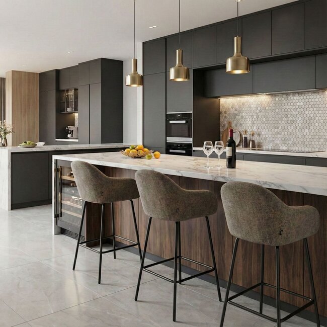 Kick Collection Barkruk Mats - Grijs