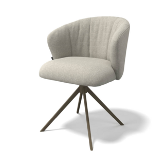 Eetkamerstoel Lino - Rythm Naturel 01 - Turn Anodic Brown