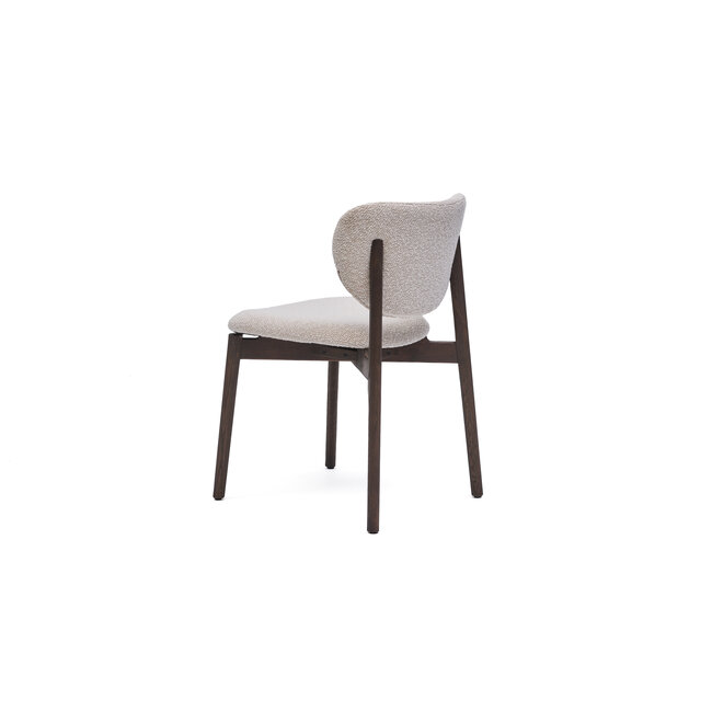 Hippestoelen  Eetkamerstoel Leno | Ote Lisa – 102 Cream - Fix Oak Naturel