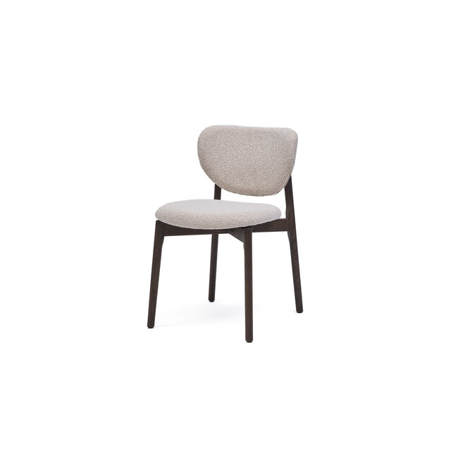 Hippestoelen  Eetkamerstoel Leno | Ote Lisa – 102 Cream - Fix Oak Naturel