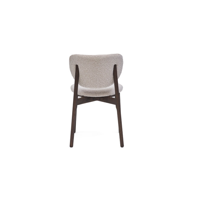 Hippestoelen  Eetkamerstoel Leno | Ote Lisa – 102 Cream - Fix Oak Naturel