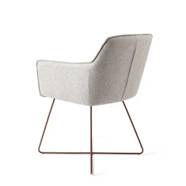 Jesper Home Hofu Enoki Eetkamerstoel - Cross Rose Gold