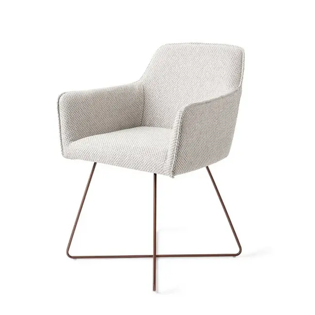 Jesper Home Hofu Enoki Eetkamerstoel - Cross Rose Gold