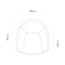 Hippestoelen  Fauteuil Roundy - Boogie Cream 02