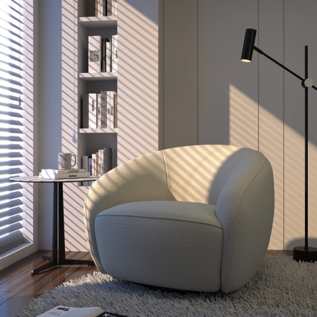 Hippestoelen  Fauteuil Roundy - Boogie Cream 02