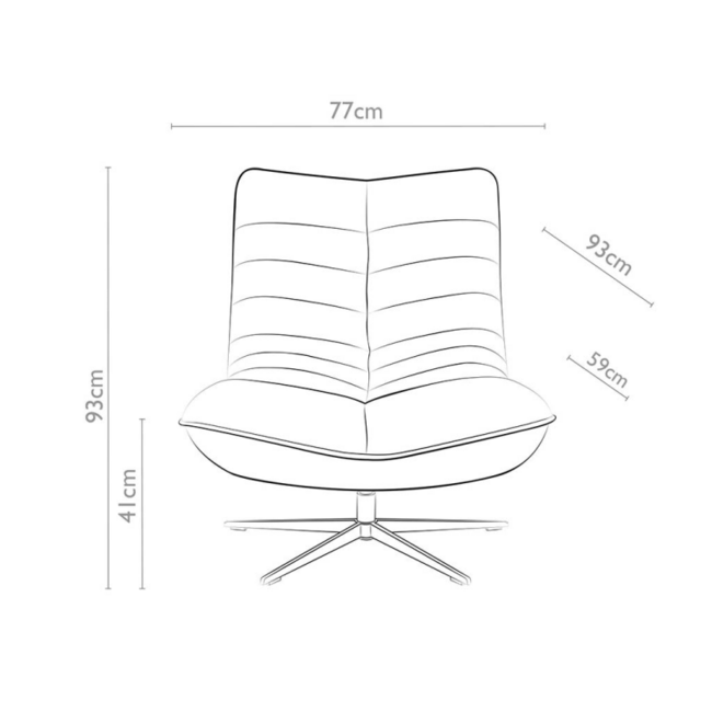 Geen Fauteuil Jordan - Wing Steel 149
