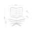Geen Fauteuil Jordan - Wing Steel 149