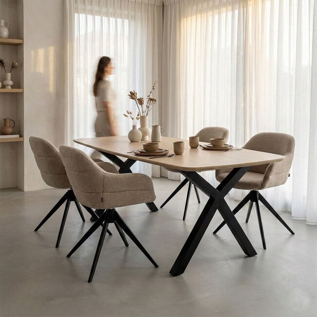 Kick Collection Eetkamerstoel Noel - Taupe