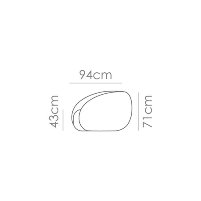 Chaise Longue Roundy - Boogie Cream 02