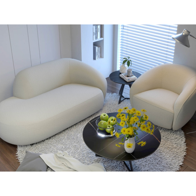 Chaise Longue Roundy - Boogie Cream 02