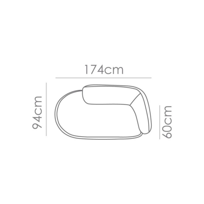 Chaise Longue Roundy - Boogie Cream 02