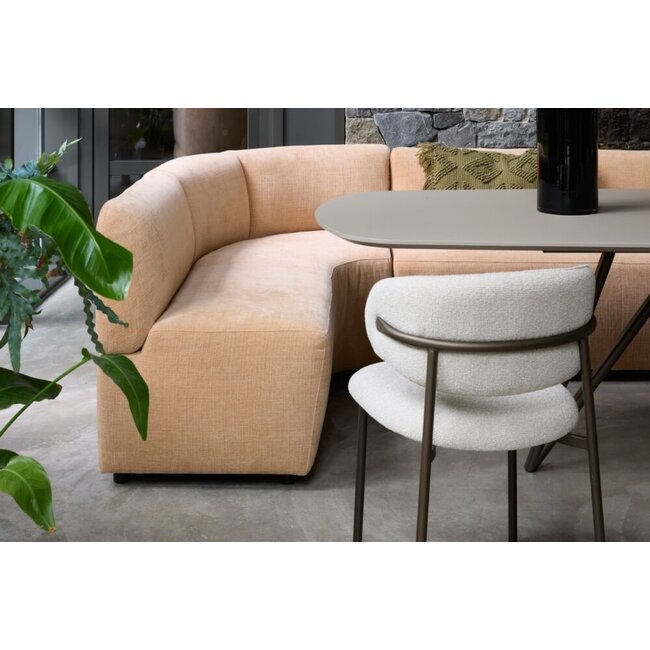 Dyyk Eetkamerstoel Saba |  Rhythm liver 10 - Anodic Brown