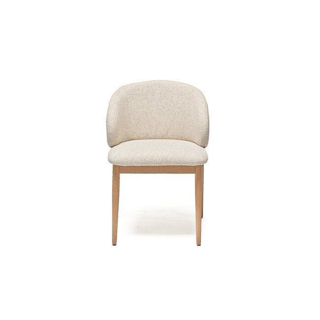 Geen Eetkamerstoel Mia | Unique serenity beige  - Oak Naturel