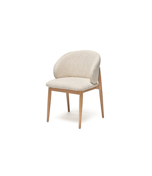 Hippe stoelen Eetkamerstoel Mia | Unique serenity beige | Oak naturel