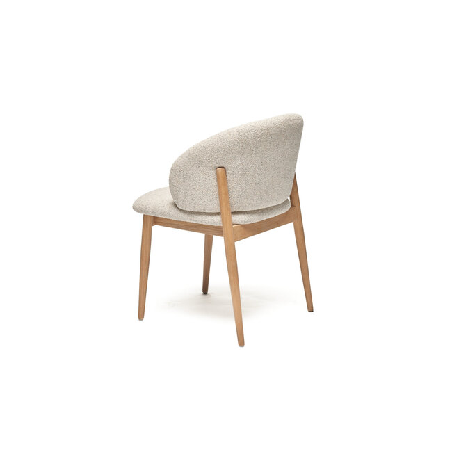 Geen Eetkamerstoel Mia | Unique serenity beige  - Oak Naturel