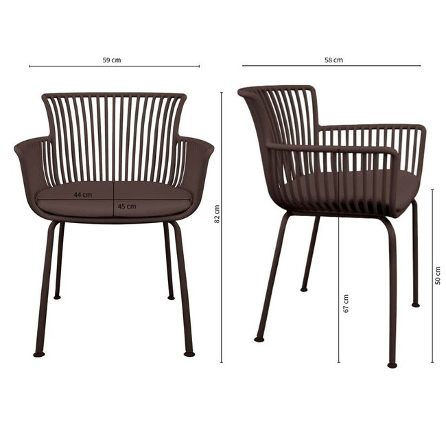 Kick Collection Kick tuinstoel Otis - Bruin