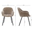 Kick Collection Eetkamerstoel Arda - Taupe