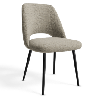 Eetkamerstoel Alfi - Oasis Khaki - Fix - Black