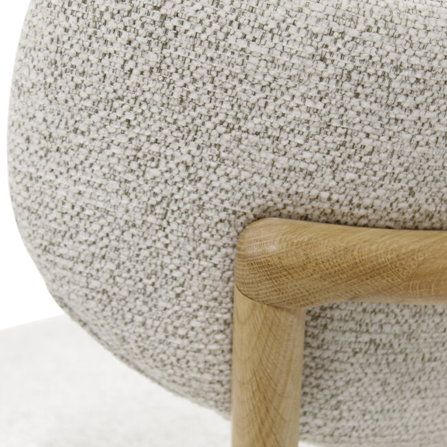 Stoel Brix - Ivory - Eik naturel