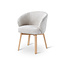 Eetkamerstoel Basso - Beige - Eik naturel
