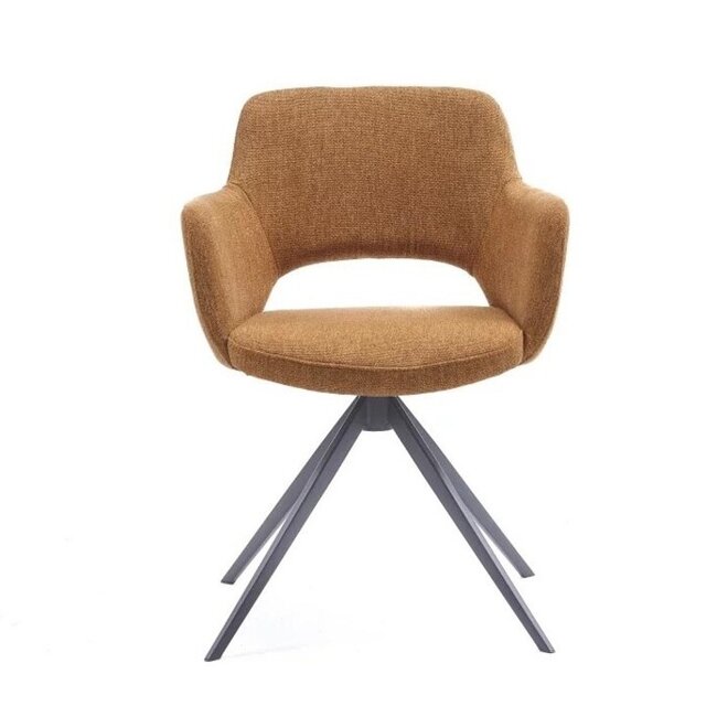 Eetkamerstoel Cosy | Turn - San Remo 401 Yellow- Turn black