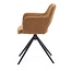 Eetkamerstoel Cosy | Turn - San Remo 401 Yellow- Turn black
