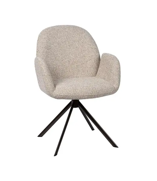 Eetkamerstoel  Luz | Unique Serenity Beige  - Turn Black