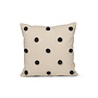 Ferm Living dot kussen sand black