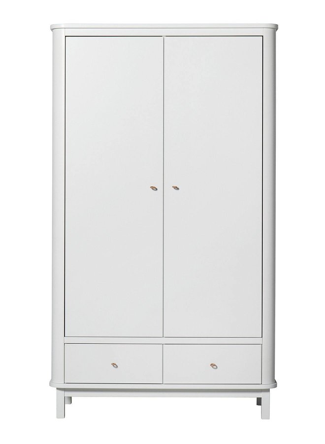 Oliver Furniture Wardrobe 2 doors, white