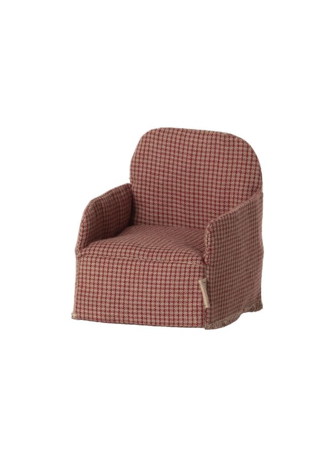 Maileg - Chair mouse, red